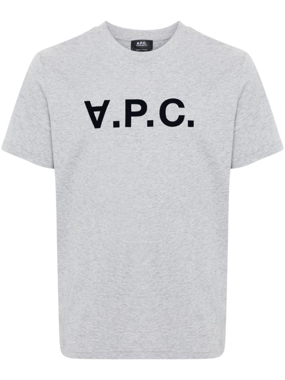 Apc A.p.c. Standard Big Vpc T-shirt Clothing In Gray