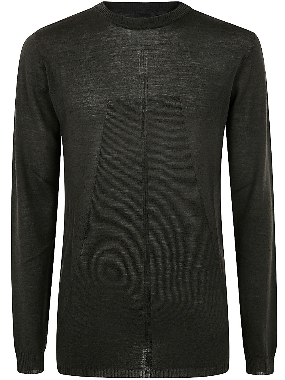 Rick Owens Oversized Lightweight Knit Crewneck Sweater In Green